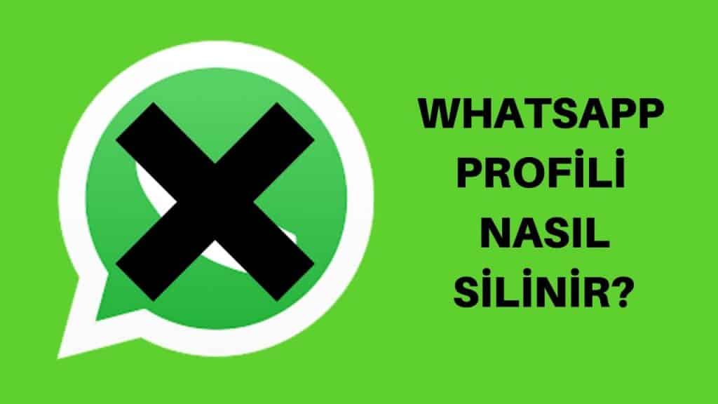 whatsapp profil silme