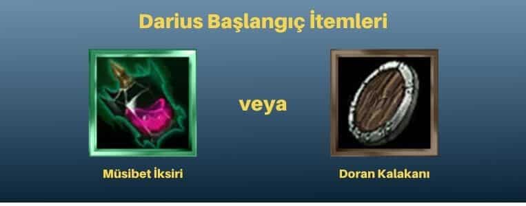 LOL Darius Başlangıç İtemleri